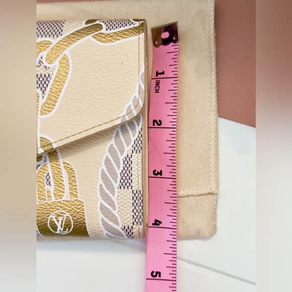 Louis Vuitton Limited Edition Nautical Damier Azur Portefeiulle Sarah Wallet - Picture 12 of 15